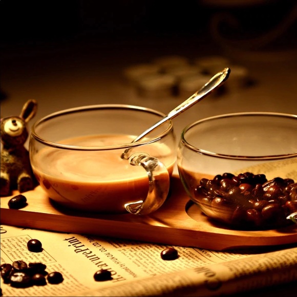 6 PCS Clear glass tea cups - Picture 3 of 6